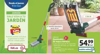 Lidl Herramientas de jardín parkside oferta