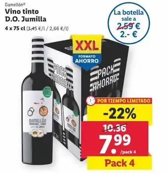 Lidl Vino tinto jumilla oferta