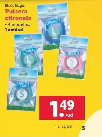 Lidl Pulsera antimosquitos block oferta