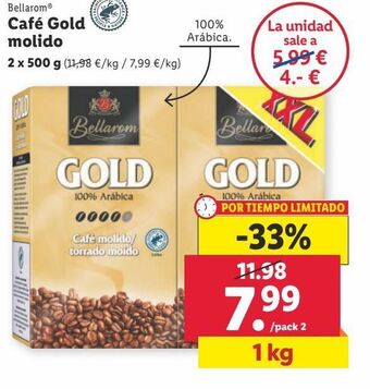 Lidl Café molido bellarom oferta