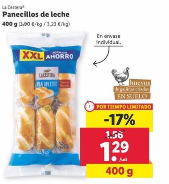 Lidl Pan de leche la cestera oferta