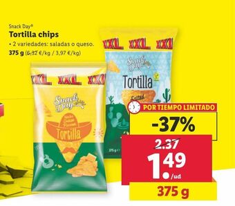 Lidl Tortillas chips snack day oferta