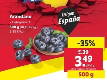 Lidl Arándanos oferta