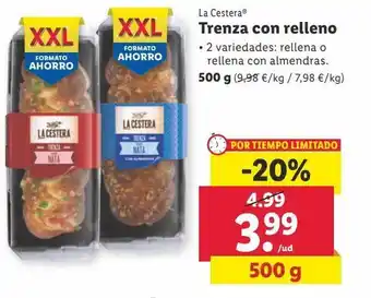 Lidl Trenzas de hojaldre la cestera oferta