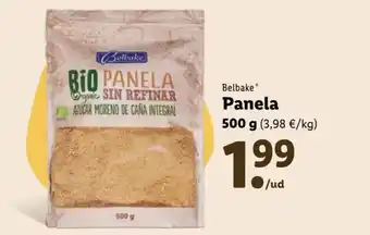 Lidl Belbake Panela 500 g (3,98 €/kg) oferta