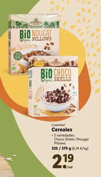 Lidl CROWNFIELD Cereales oferta