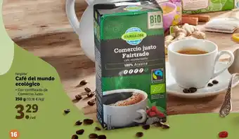 Lidl Café del mundo ecológico oferta