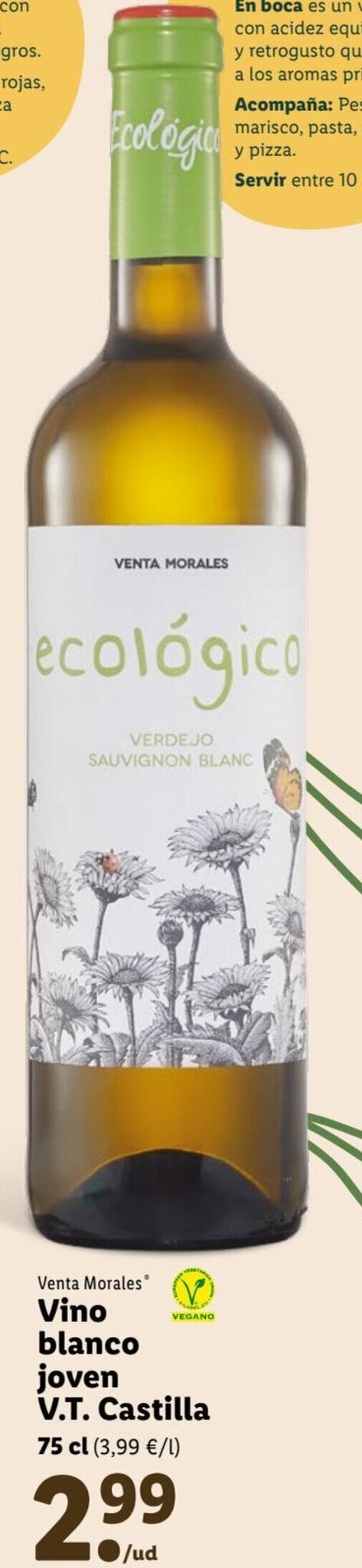 Lidl Vino blanco joven V.T. Castilla oferta