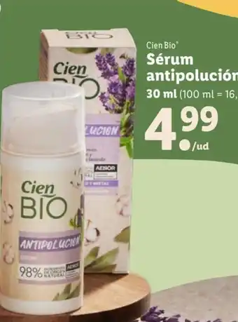 Lidl Cien Bio Sérum antipolución oferta