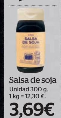 La Sirena Salsa de soja oferta