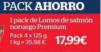 La Sirena Lomos de salmón oferta