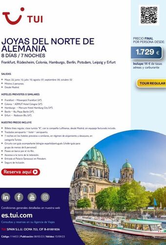 Tui Travel PLC Viajes oferta