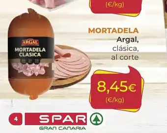 SPAR MORTADELA Argal, oferta