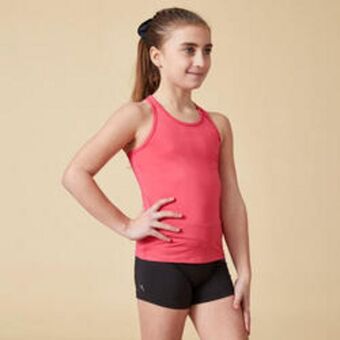 Decathlon Camiseta sin mangas espalda natación gimnasia rosa niña my top oferta
