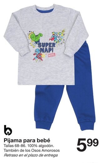 Zeeman Pijama para bebé oferta