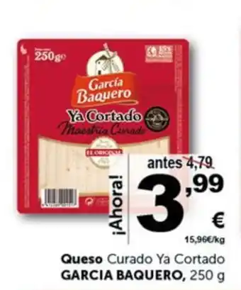 Masymas Queso Curado Ya Cortado GARCIA BAQUERO, 250 g oferta
