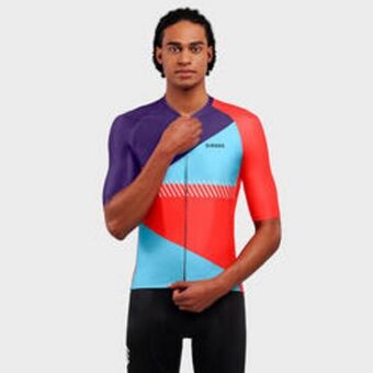 Decathlon Maillot manga corta ciclismo siroko m2 flèche rojo intenso hombre oferta