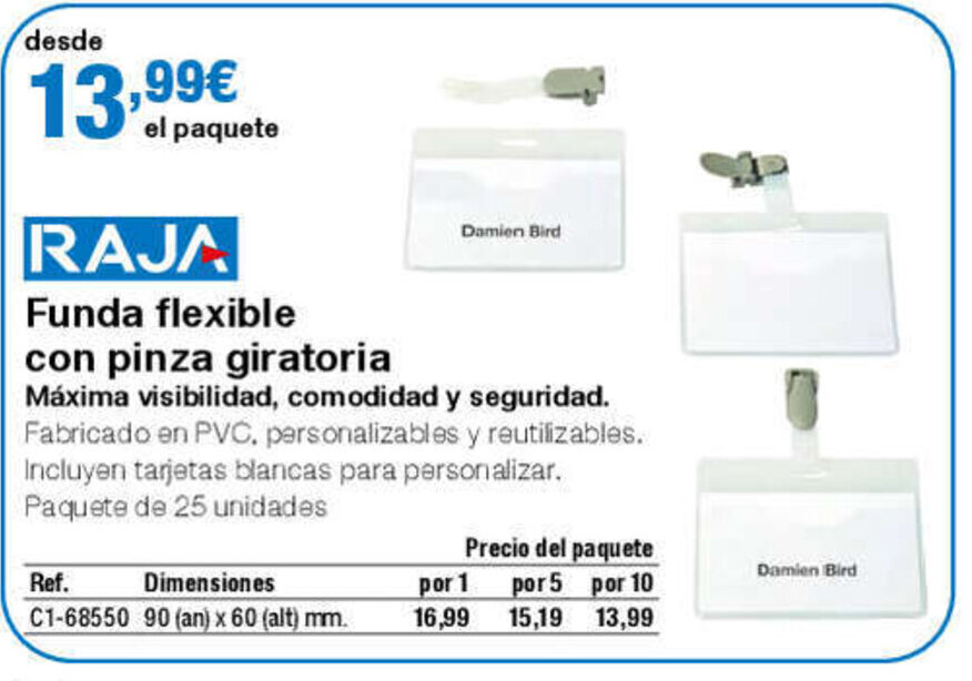 Staples Kalamazoo Funda flexible con pinza giratoria oferta
