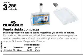 Staples Kalamazoo Funda rígida con pinza oferta