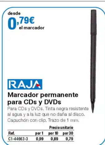 Staples Kalamazoo Marcador permanente para CDs y DVDs oferta