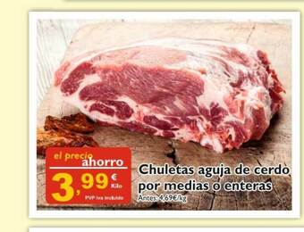 Cash Ecofamilia Chuletas Aguja De Cerdo Por Medias O Enteras oferta