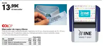 Staples Kalamazoo Marcador de ropa y libros oferta