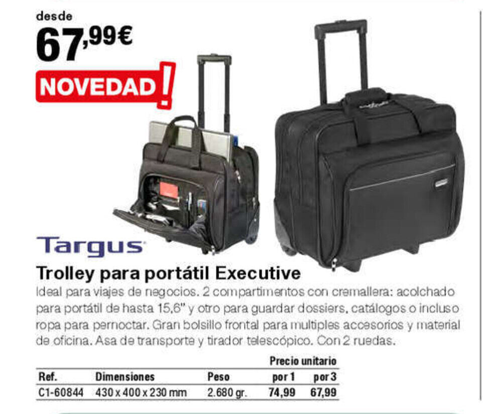 Staples Kalamazoo Trolley para portátil Executive oferta