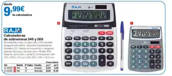 Staples Kalamazoo Calculadoras de sobremesa 540 y 560 oferta