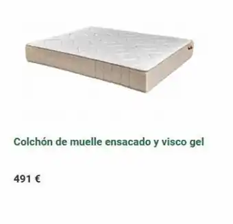 491 € colchón de muelle ensacado y visco gel