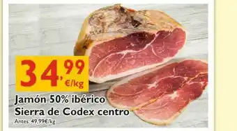 Supermercados La Despensa Jamón 50% Ibérico Sierra De Codex Centro oferta
