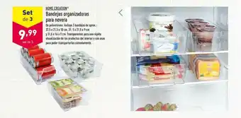 ALDI Home Creation Bandejas Organizadoras Para Nevera oferta