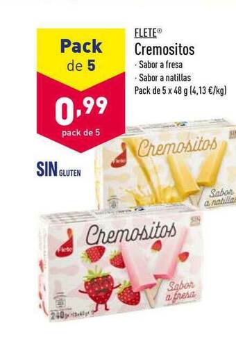 ALDI Flete Cremositos oferta