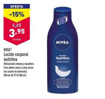 ALDI Nivea Loción Corporal Nutritiva oferta