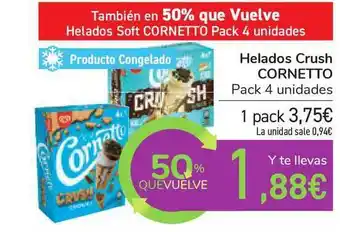 Carrefour Cornetto Helados Crush oferta