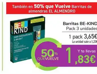 Carrefour Be-kind Barritas pack 3 unidades oferta
