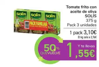 Carrefour Solís Tomate Frito Con Aceite De Oliva 375g oferta
