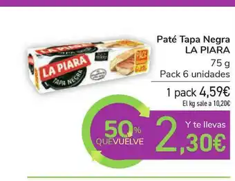 Carrefour La Piara Paté Tapa Negra 75g oferta
