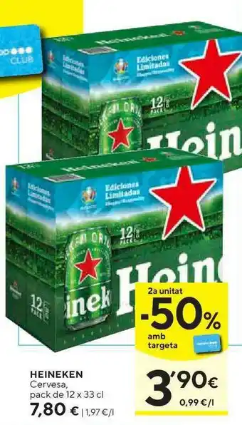 Caprabo Heineken Cervesa 12x33cl oferta