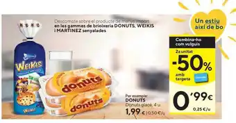 Caprabo Donuts Donuts Glacé 4u oferta