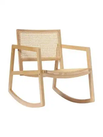 Mecedora de madera de fresno con tejido vienés craig