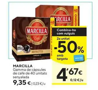 Caprabo Marcilla Gamma De Cápsules De Cafè Senyalada oferta
