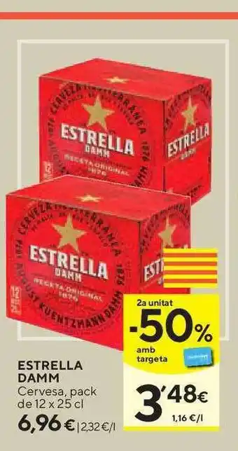 Caprabo Estrella Damm Cervesa 12x25cl oferta