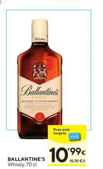 Caprabo Ballantine's Whisky 70cl oferta