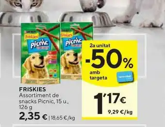 Caprabo Friskies Assortiment De Snacks Picnic 15u 126g oferta