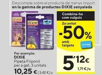 Caprabo Dixie Pipeta Friponil Per A Gat oferta