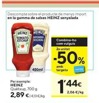 Caprabo Heinz Quètxup 700g oferta