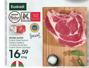 Eroski Eroski Natur Chuleta De Ternera oferta