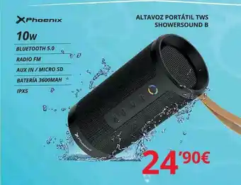 Dynos Informática Altavoz Portátil Tws Showersound B Phoenix oferta