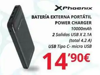 Dynos Informática Phoenix Batería Externa Portátil Power Charger oferta