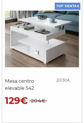 Ahorro Total Mesa centro elevable 542 129€ 204€ top ventas n 20130a oferta